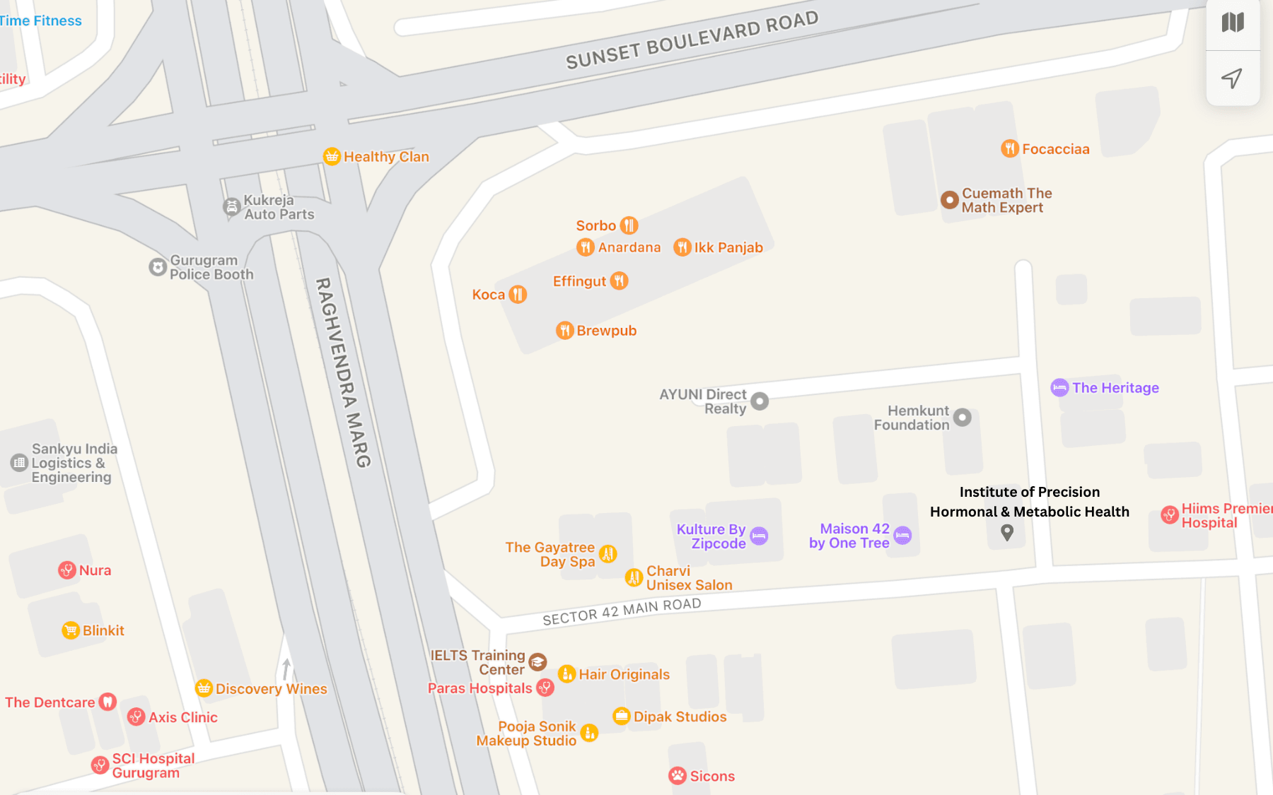 Institute of Precision Hormonal & Metabolic Health Location